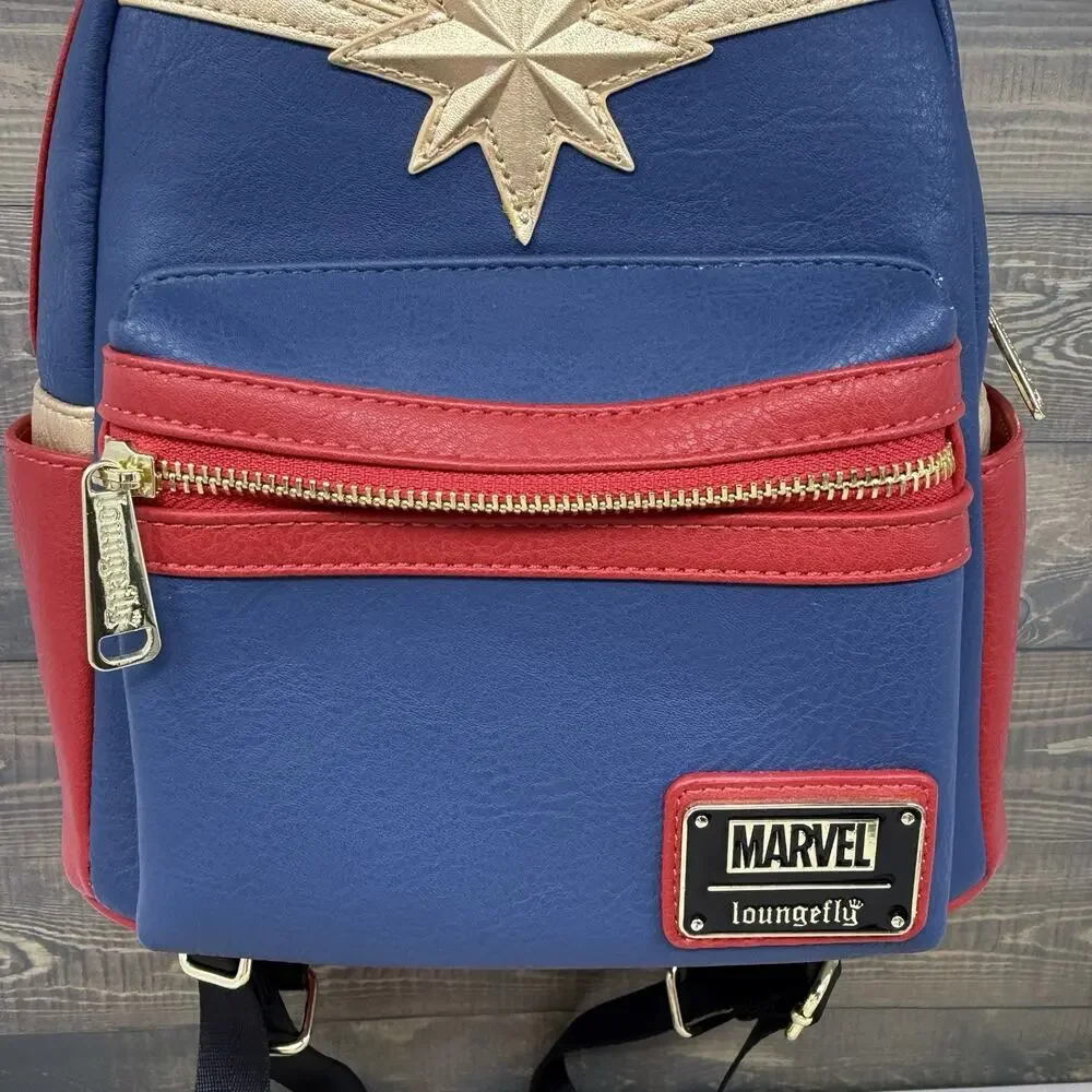 Loungefly Captain Marvel Classic Cosplay Mini Backpack
